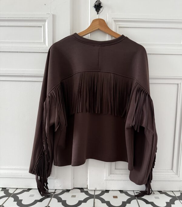 pull lou alpaga manches resserées rouge
