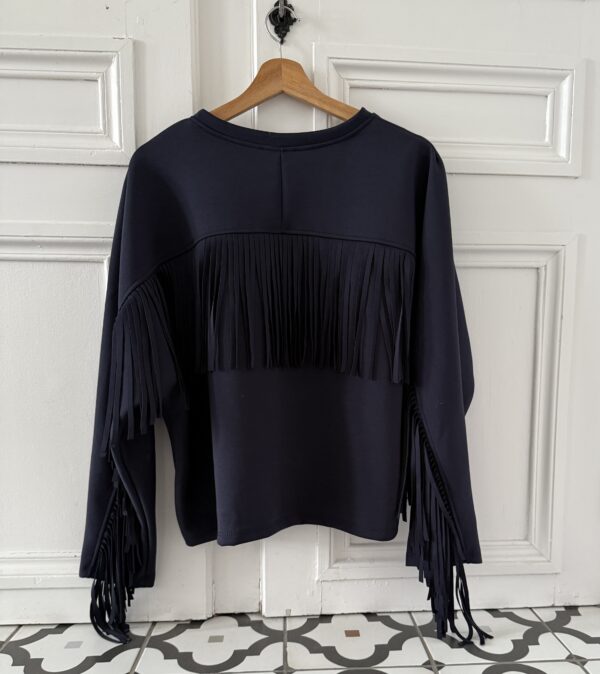 pull lou alpaga manches resserées rouge