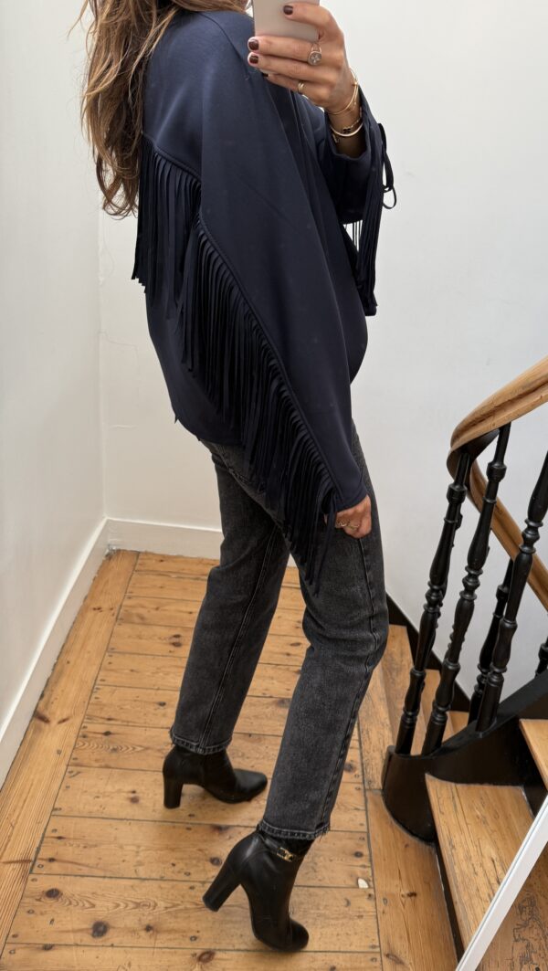 sweat fluide franges bordeaux
