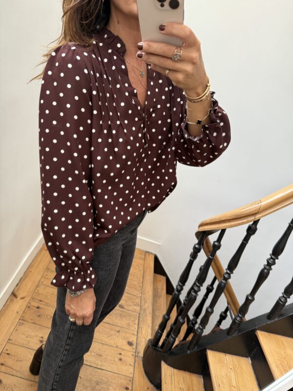 sweat fluide franges bordeaux