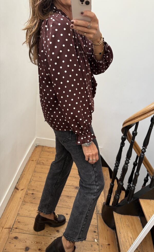 sweat fluide franges bordeaux