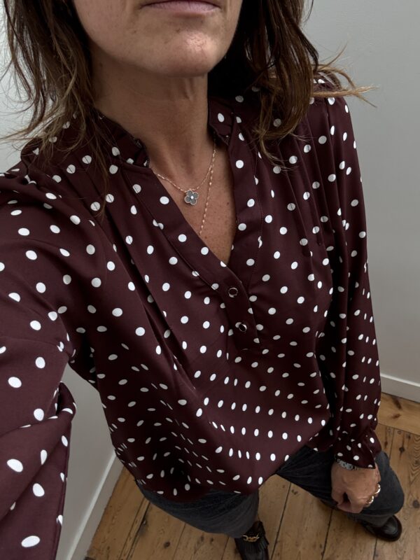 sweat fluide franges bordeaux