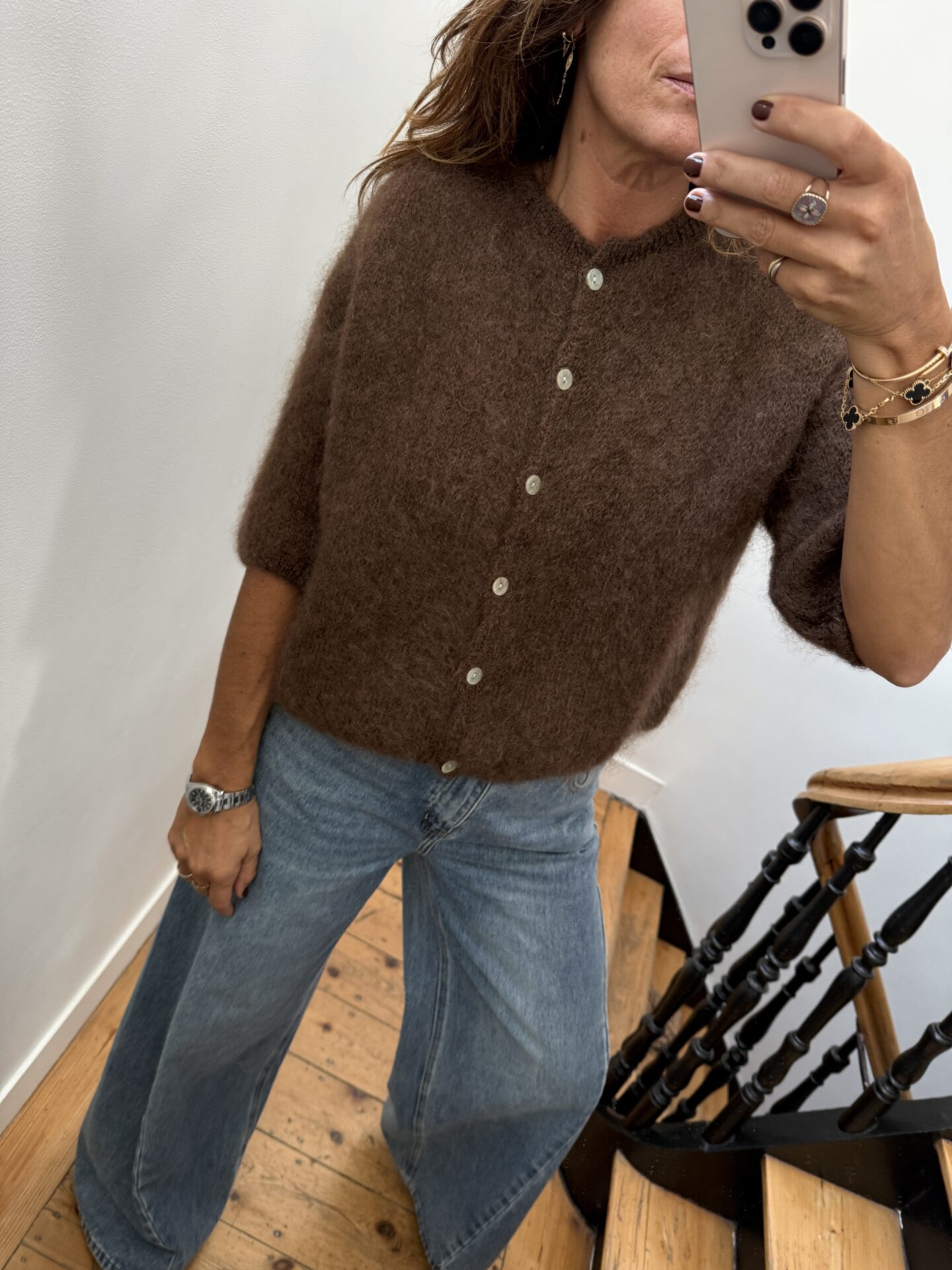 pull flo kid mohair bordeaux