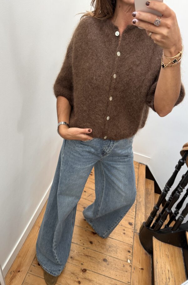 pull flo kid mohair bordeaux