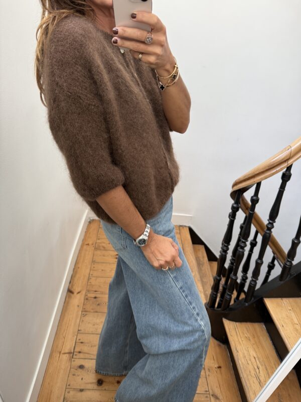 pull flo kid mohair bordeaux