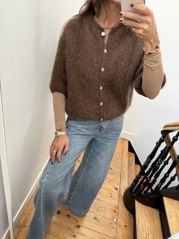 pull flo kid mohair bordeaux