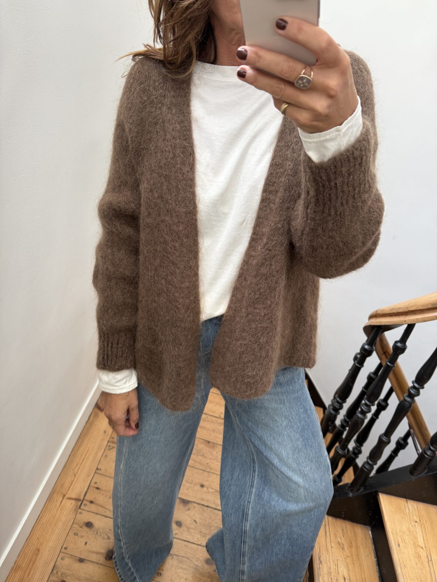 pull flo kid mohair bordeaux