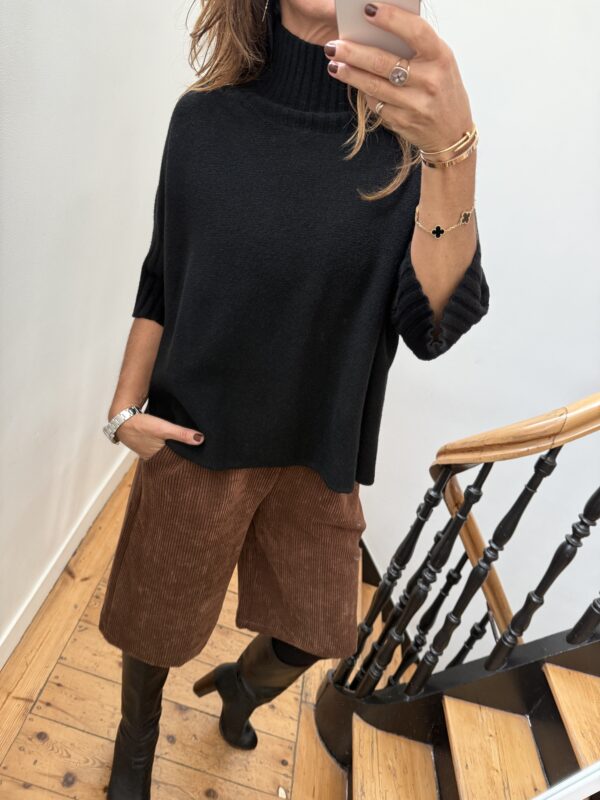 blouse johanna velours milleraies fin kaki