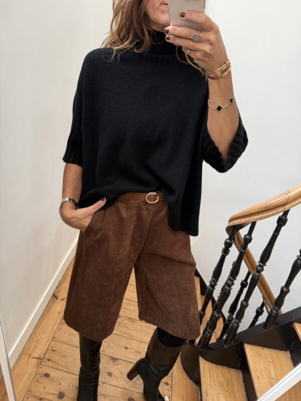 blouse johanna velours milleraies fin kaki
