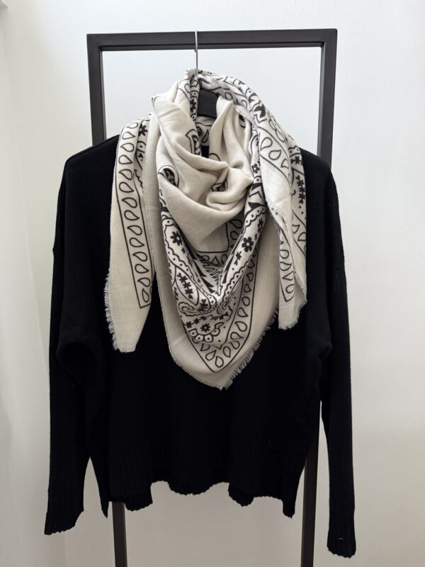 foulard bandana doux 2 kaki