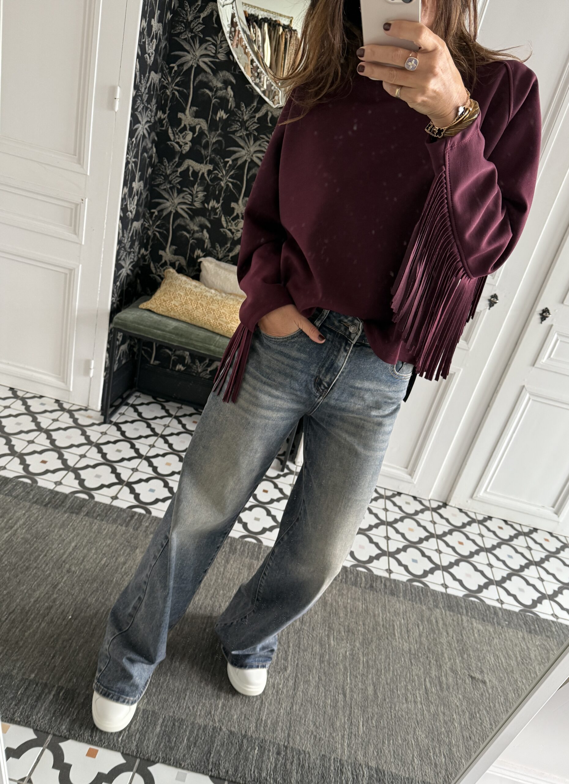 IMG_3485 jeans bleu gris large jambes longues