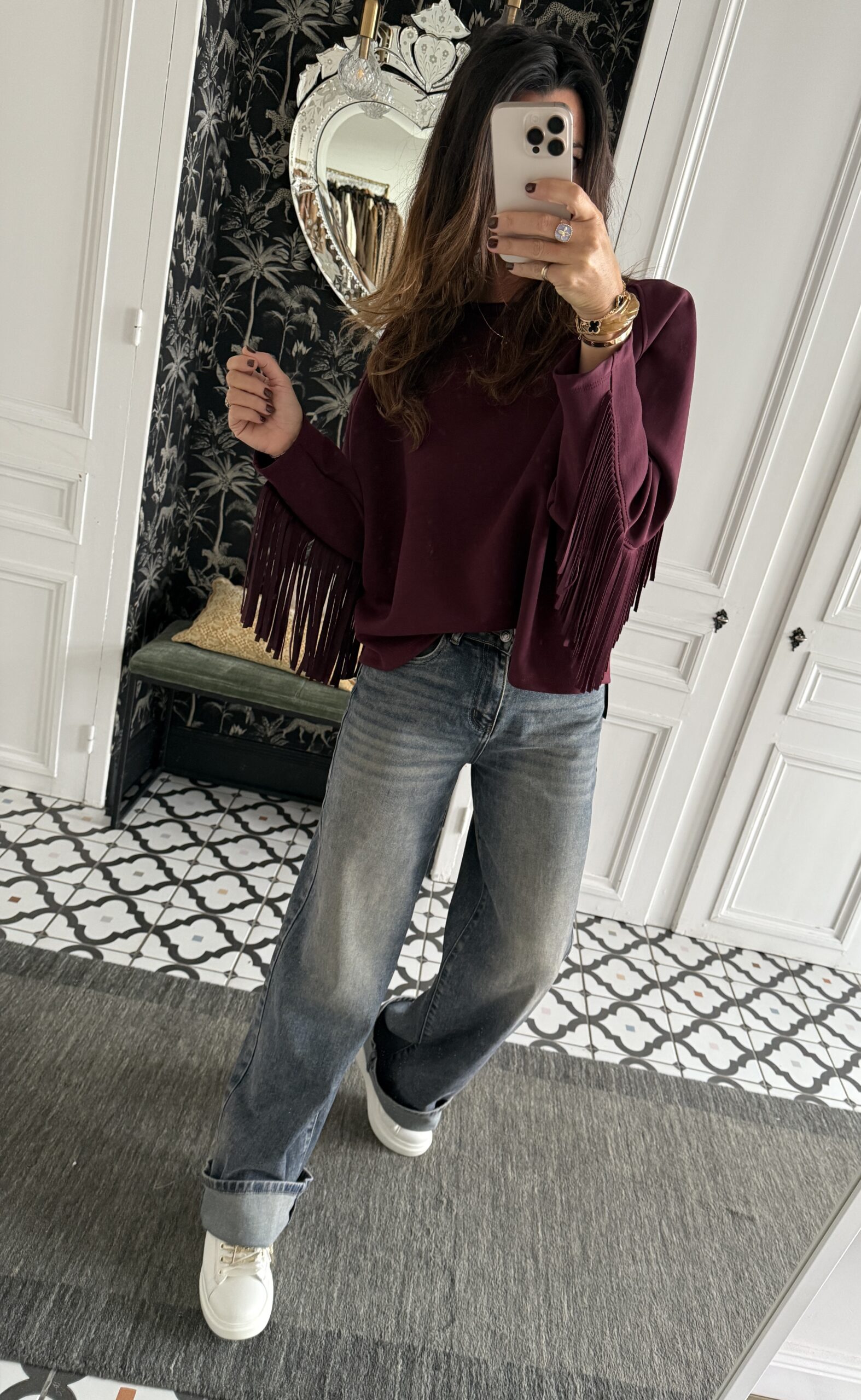 IMG_3490 jeans bleu gris large jambes longues