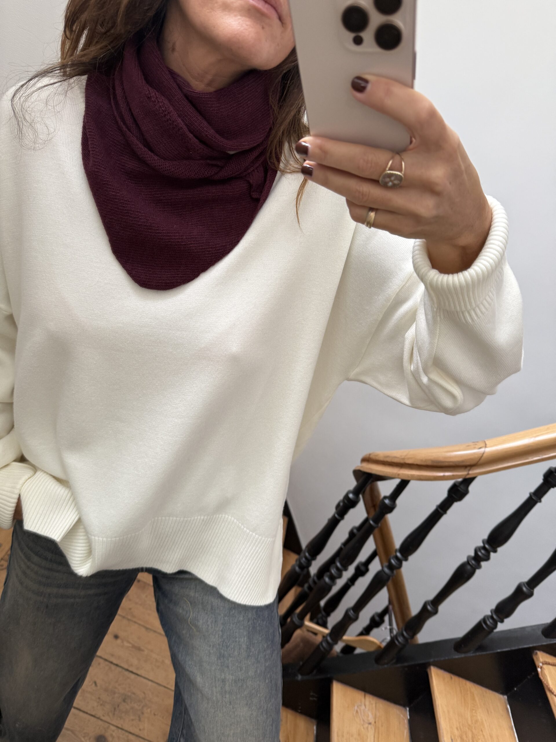 IMG_3755 echarpe triangle noir