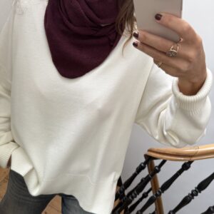 echarpe triangle noir