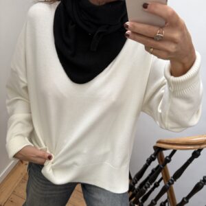 echarpe triangle noir