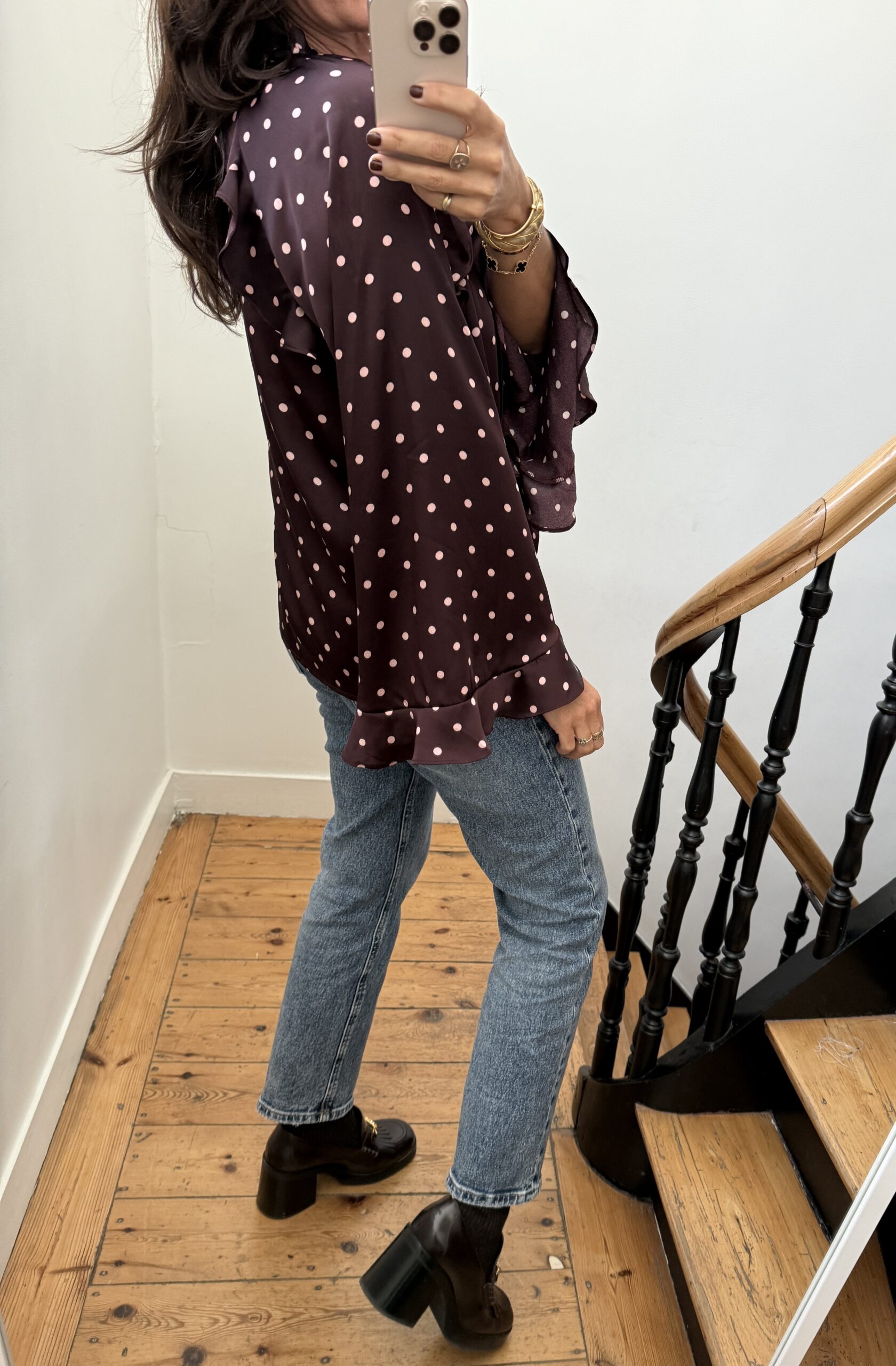 IMG_3802 blouse pois prune volants satin