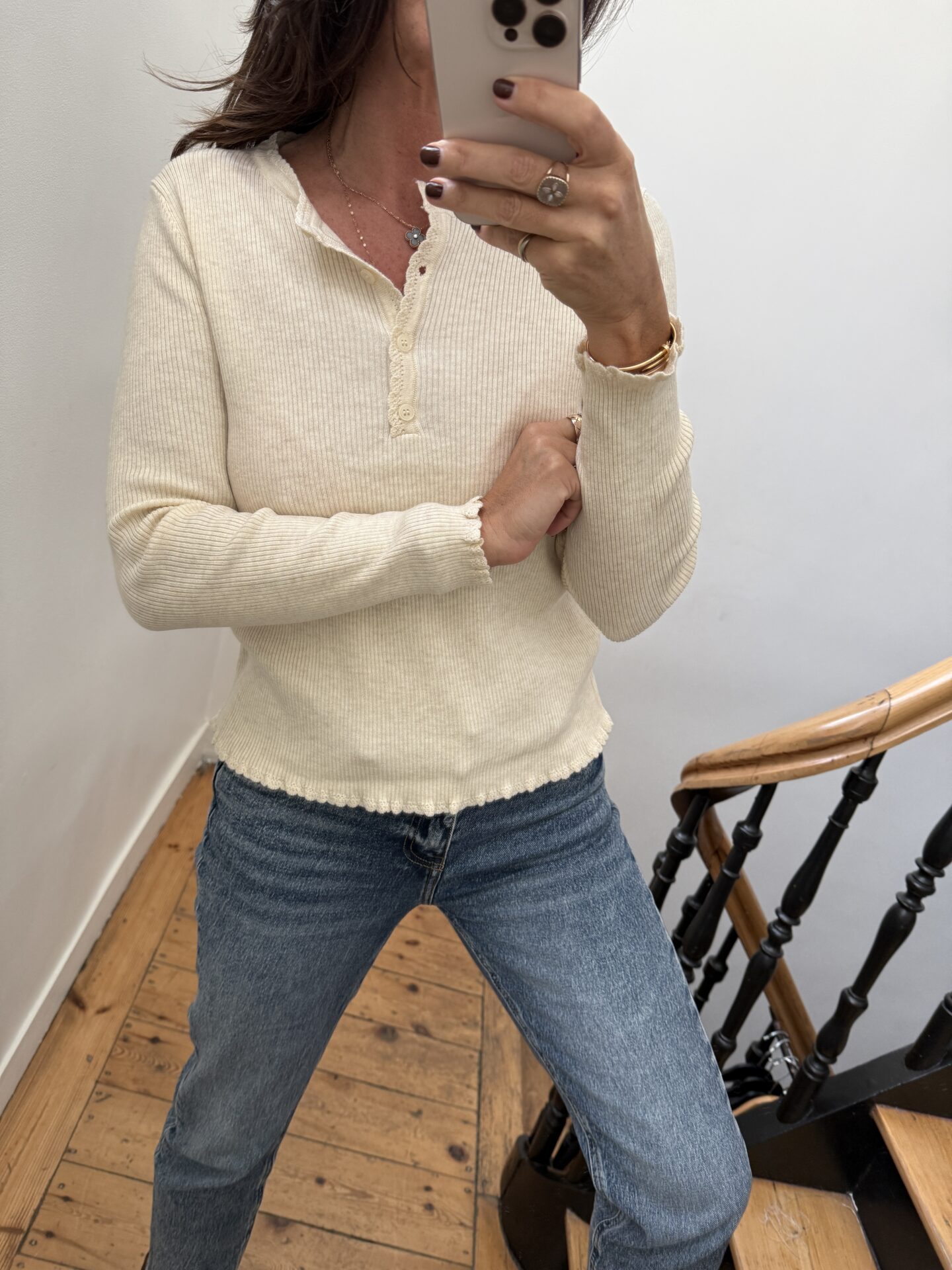 blouse pois prune volants satin