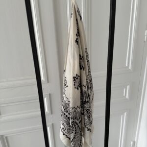 blouse pois prune volants satin