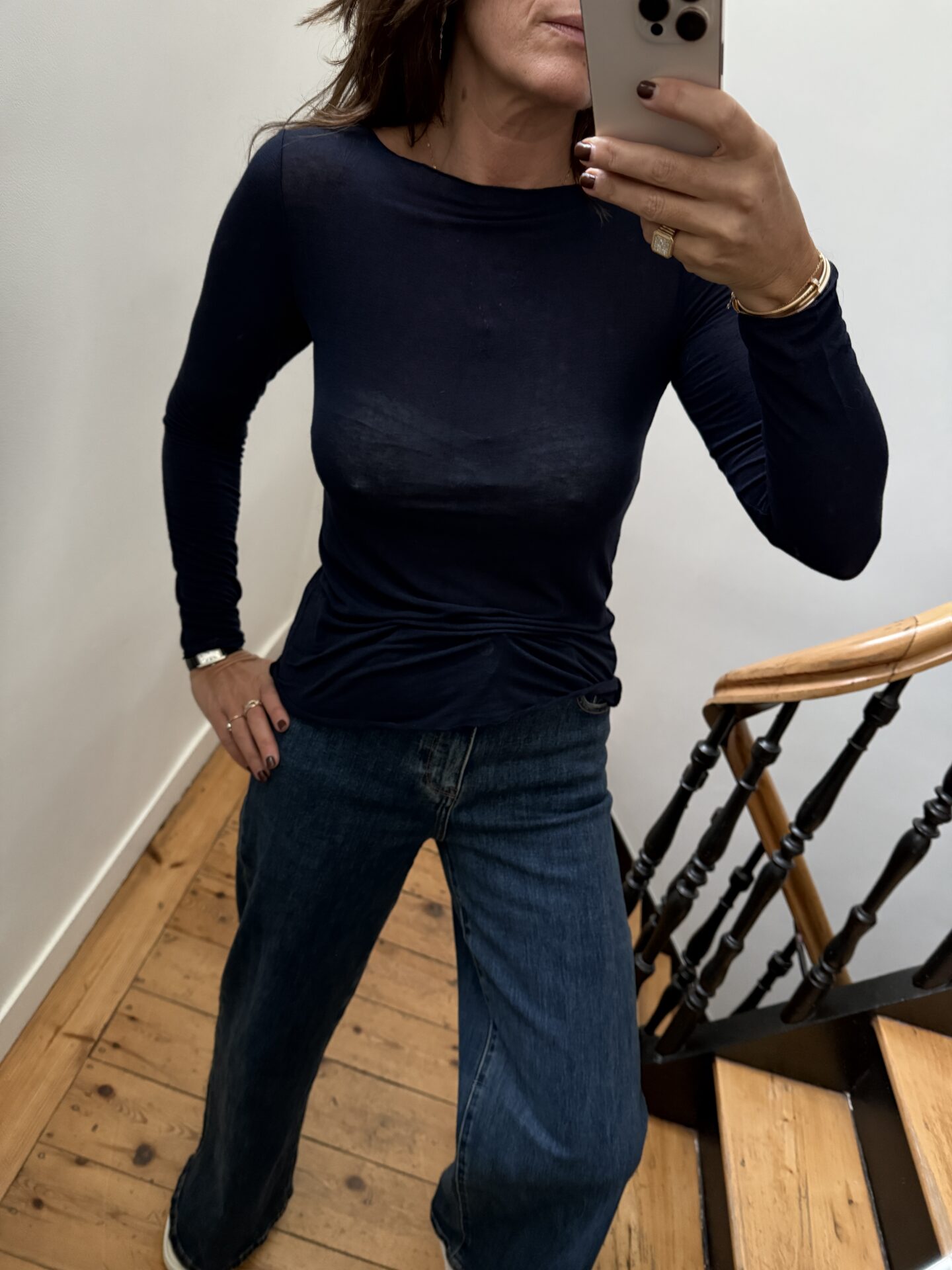 jeans oraije bony barrel gris