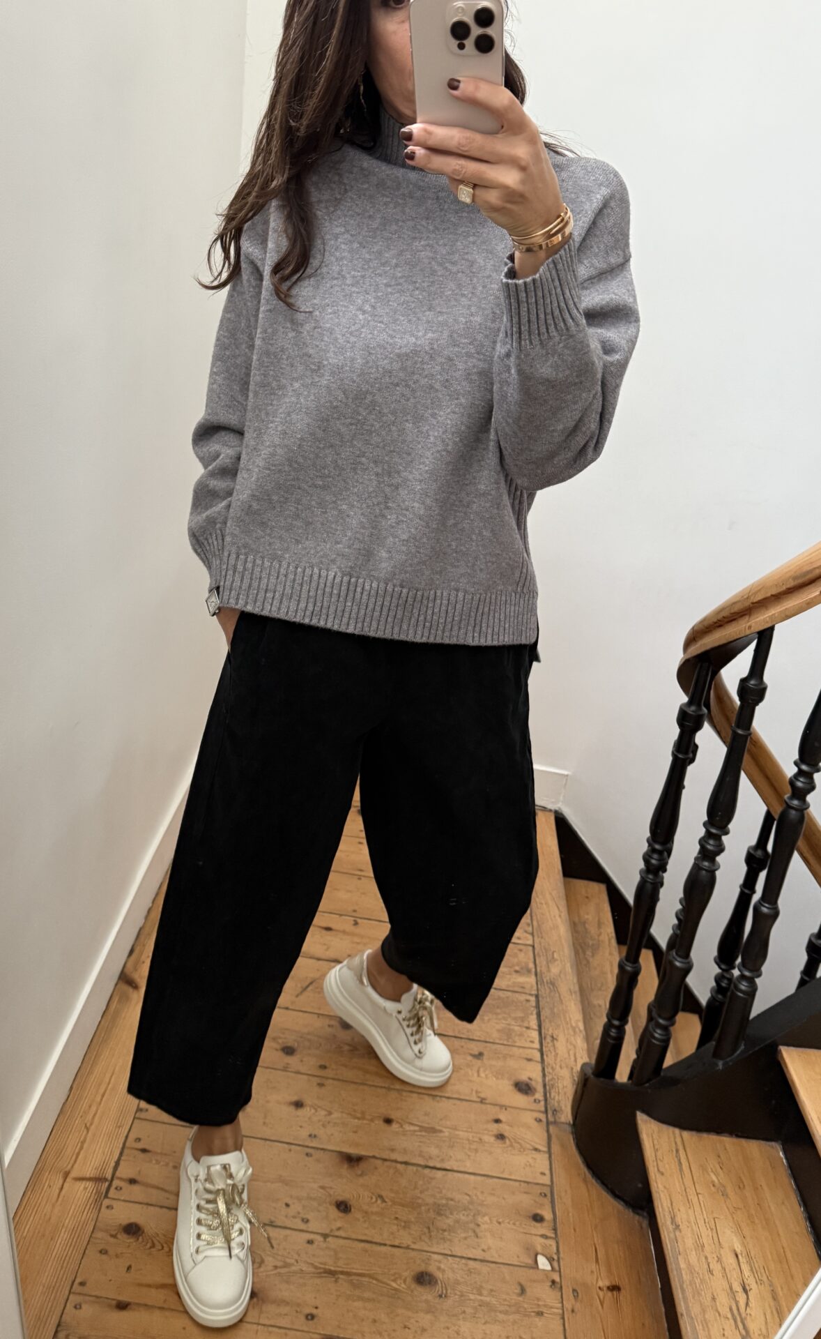 jeans oraije bony barrel gris