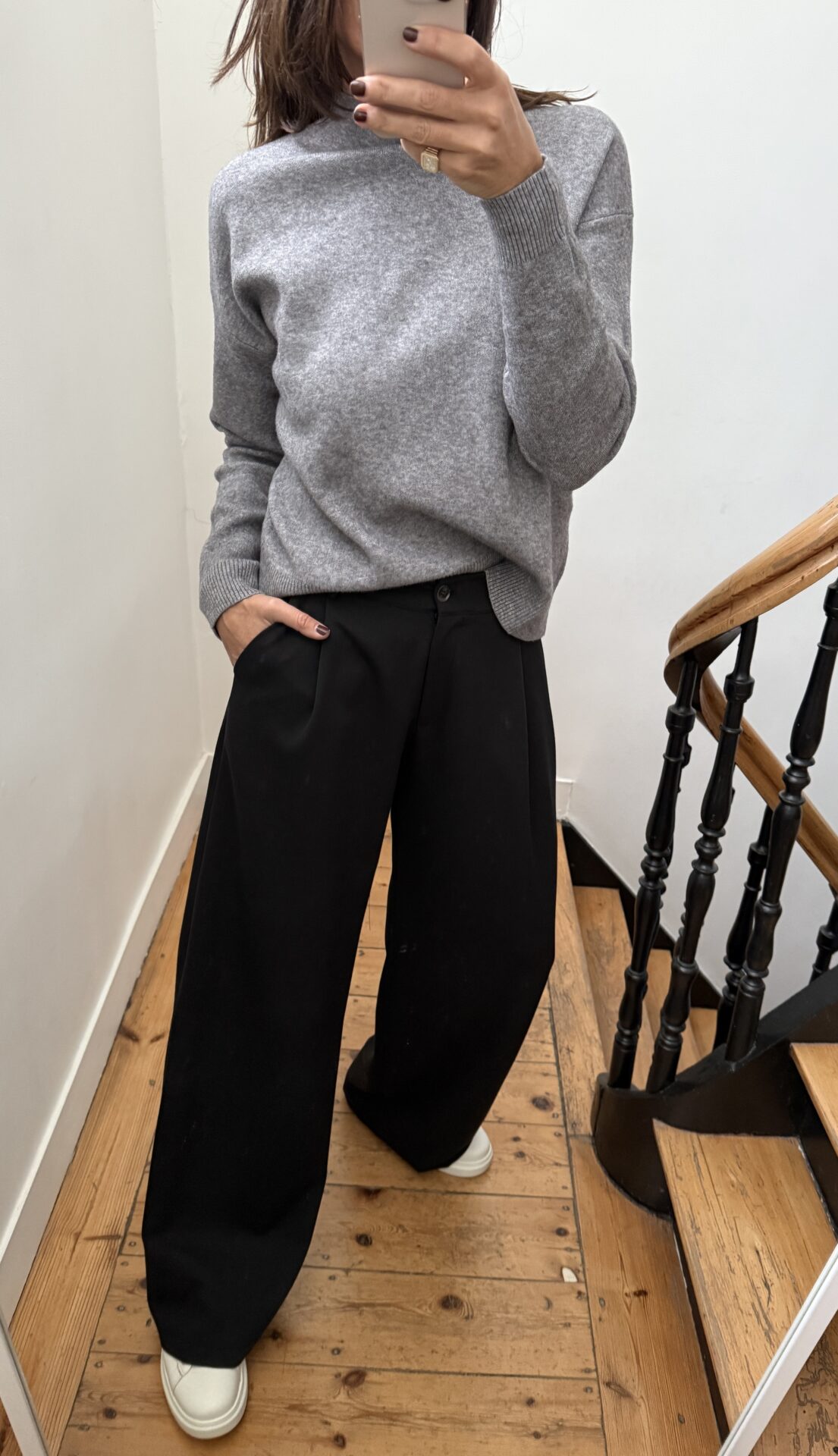 jeans oraije bony barrel gris