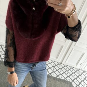 top dentelles blanc mila