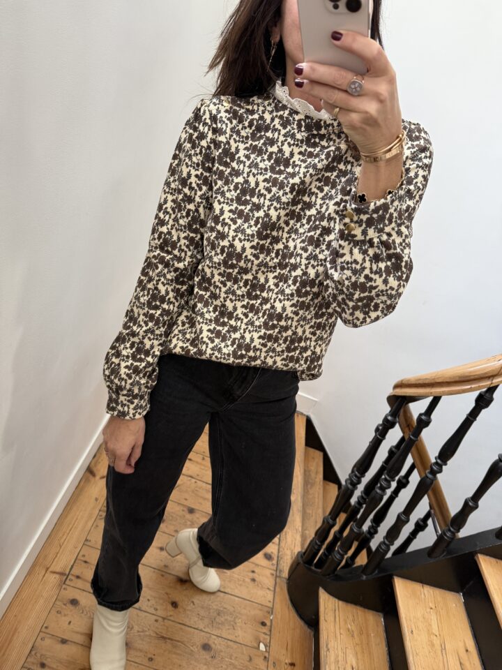 pull alba mohair rouge