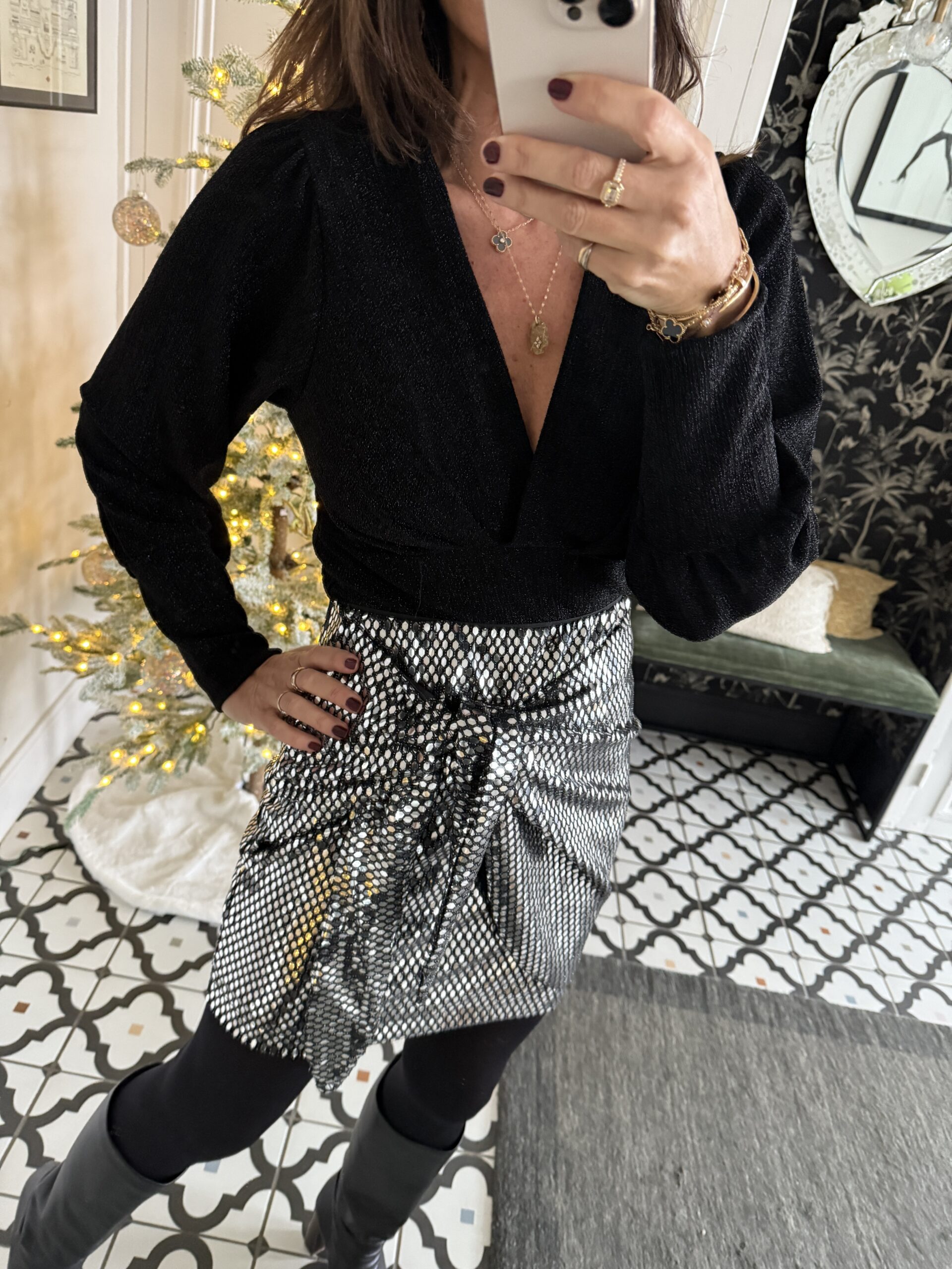 IMG_5262 2 robe brodée paillettes marron