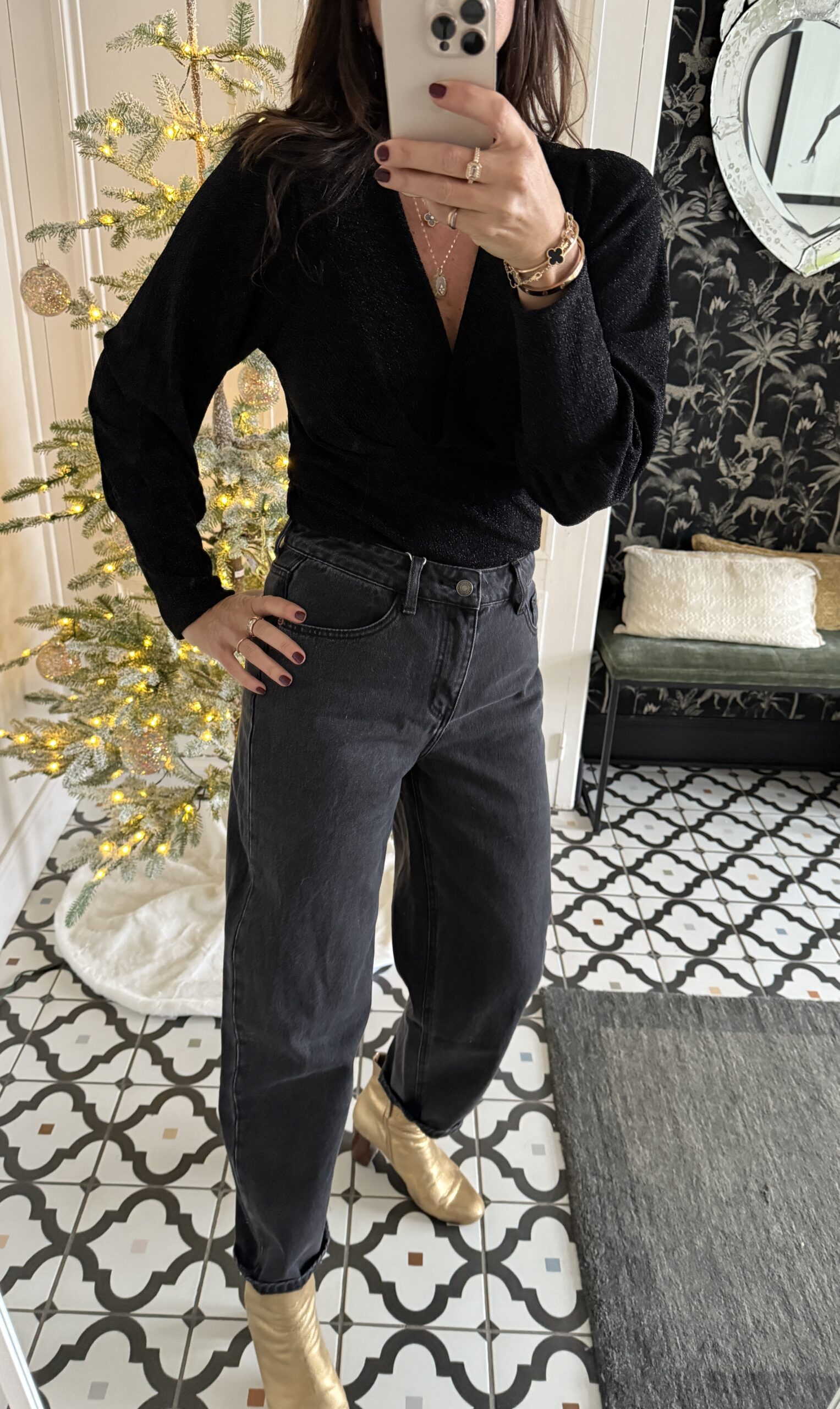 IMG_5268 2 robe brodée paillettes marron