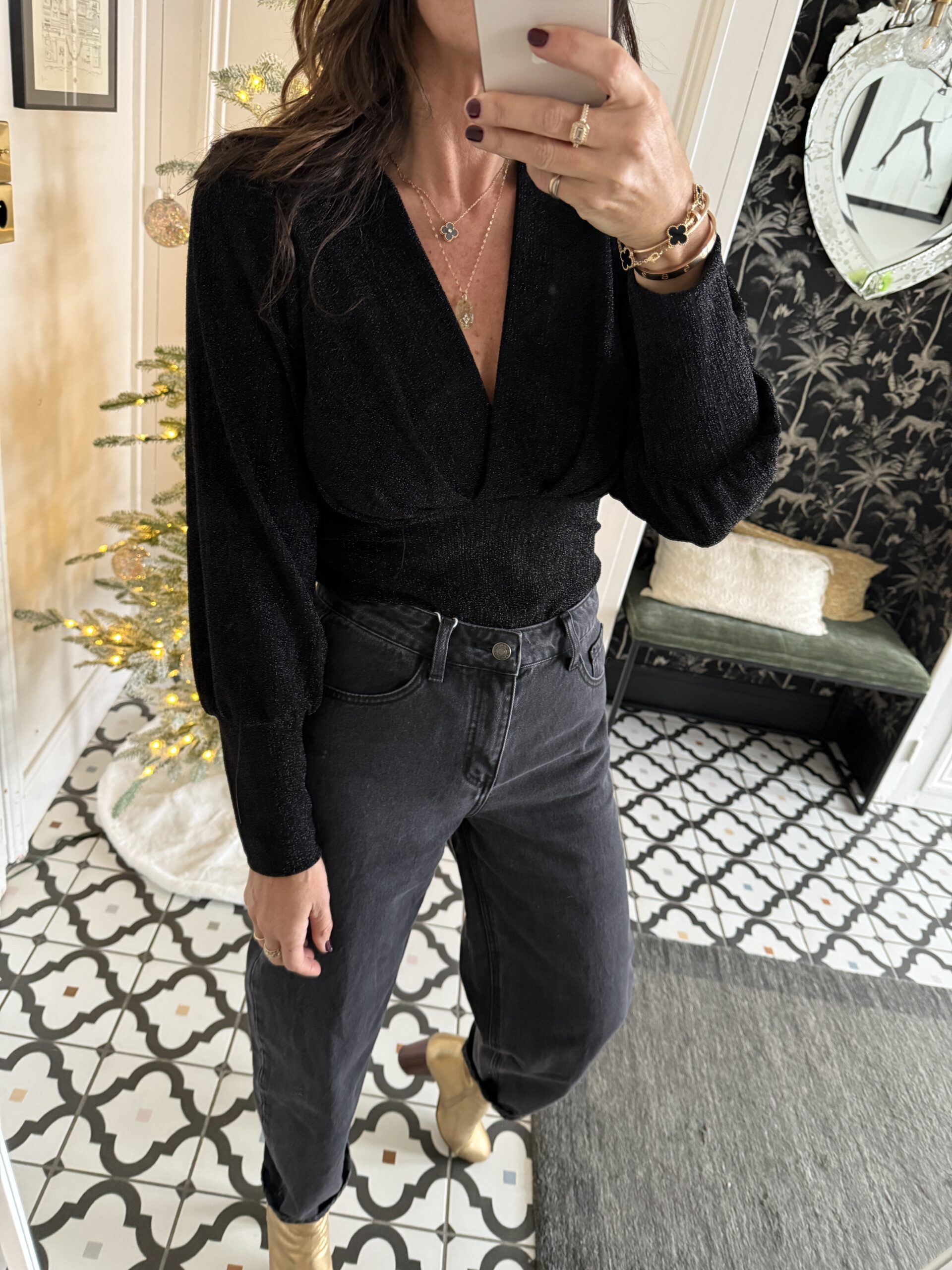 IMG_5269 2 robe brodée paillettes marron