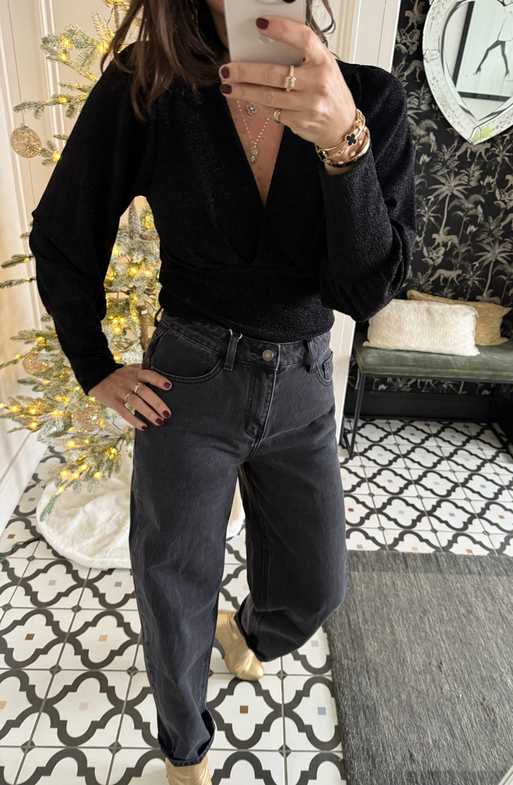 IMG_5271 2 robe brodée paillettes marron