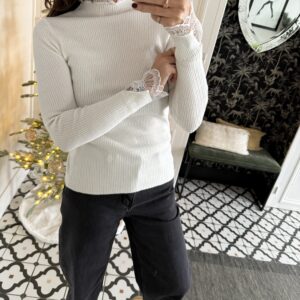 robe brodée paillettes marron