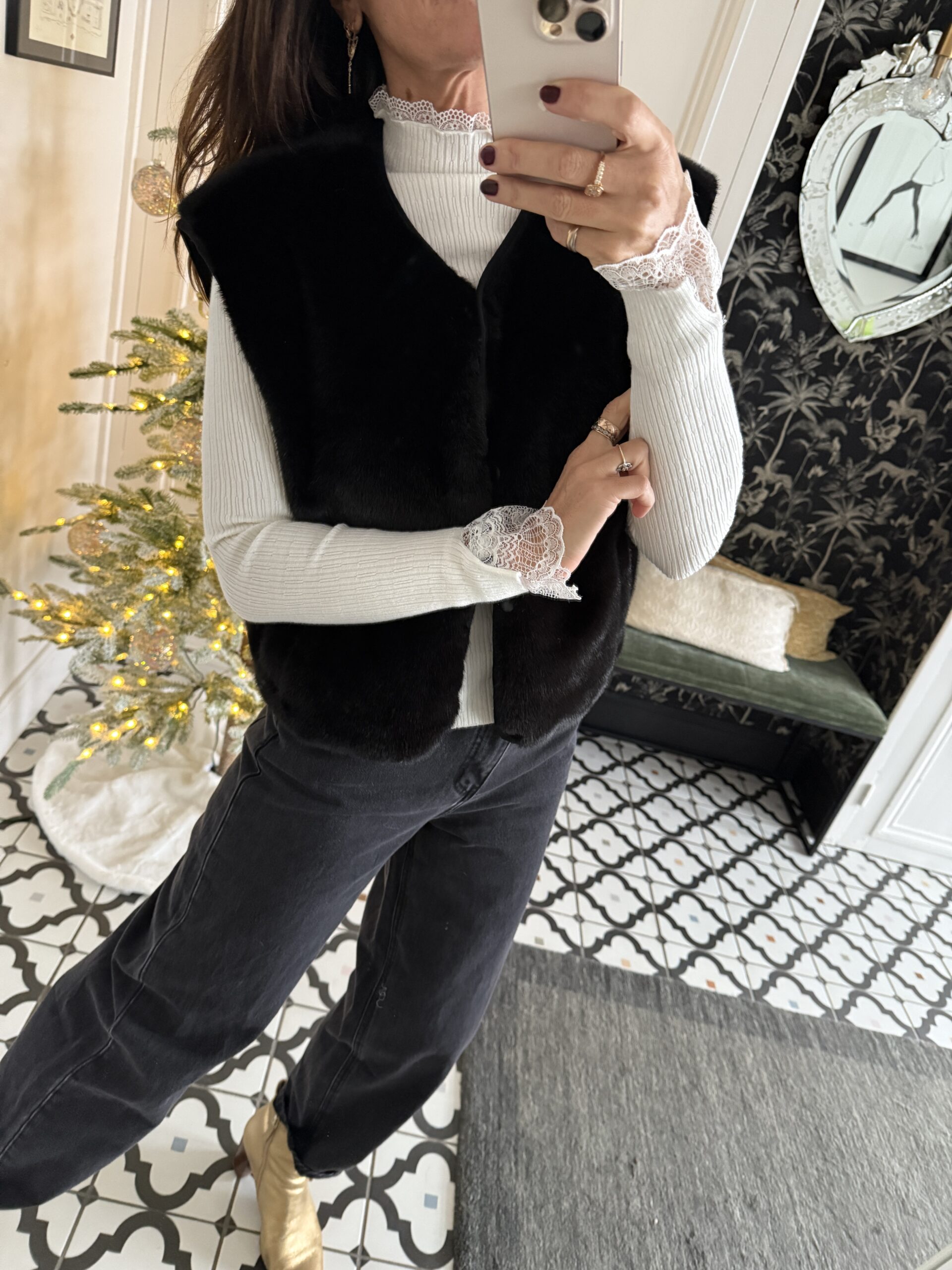 IMG_5285 2 robe brodée paillettes marron