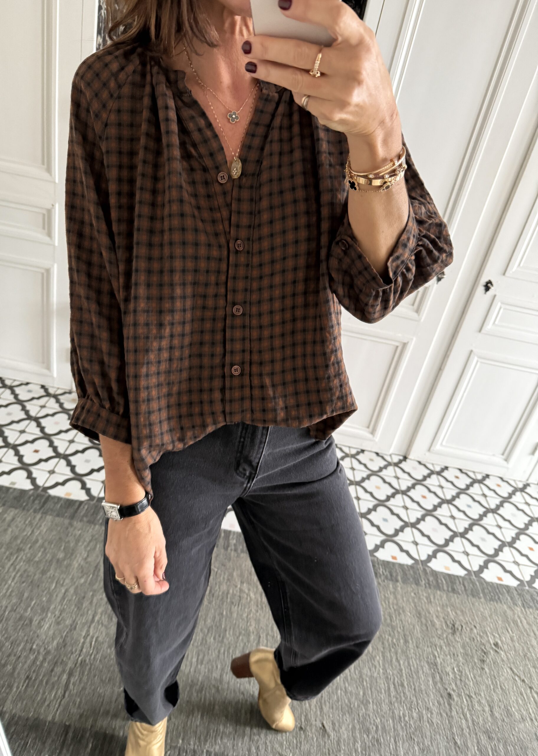 IMG_5305 2 robe brodée paillettes marron