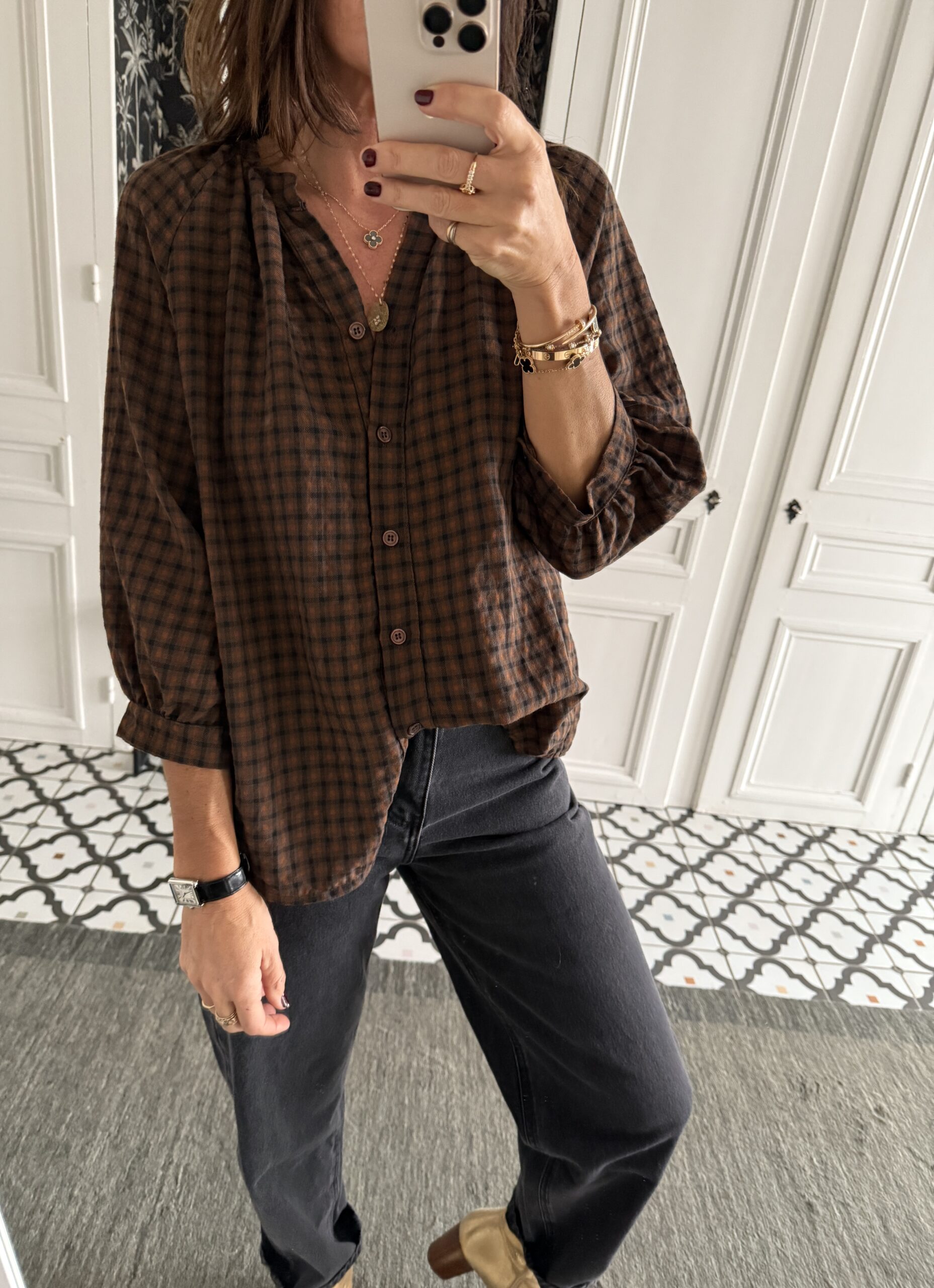 IMG_5307 2 robe brodée paillettes marron