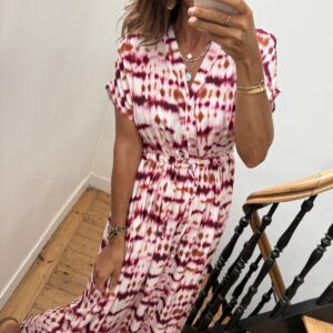 robe longue rayée orange et rose (copie)
