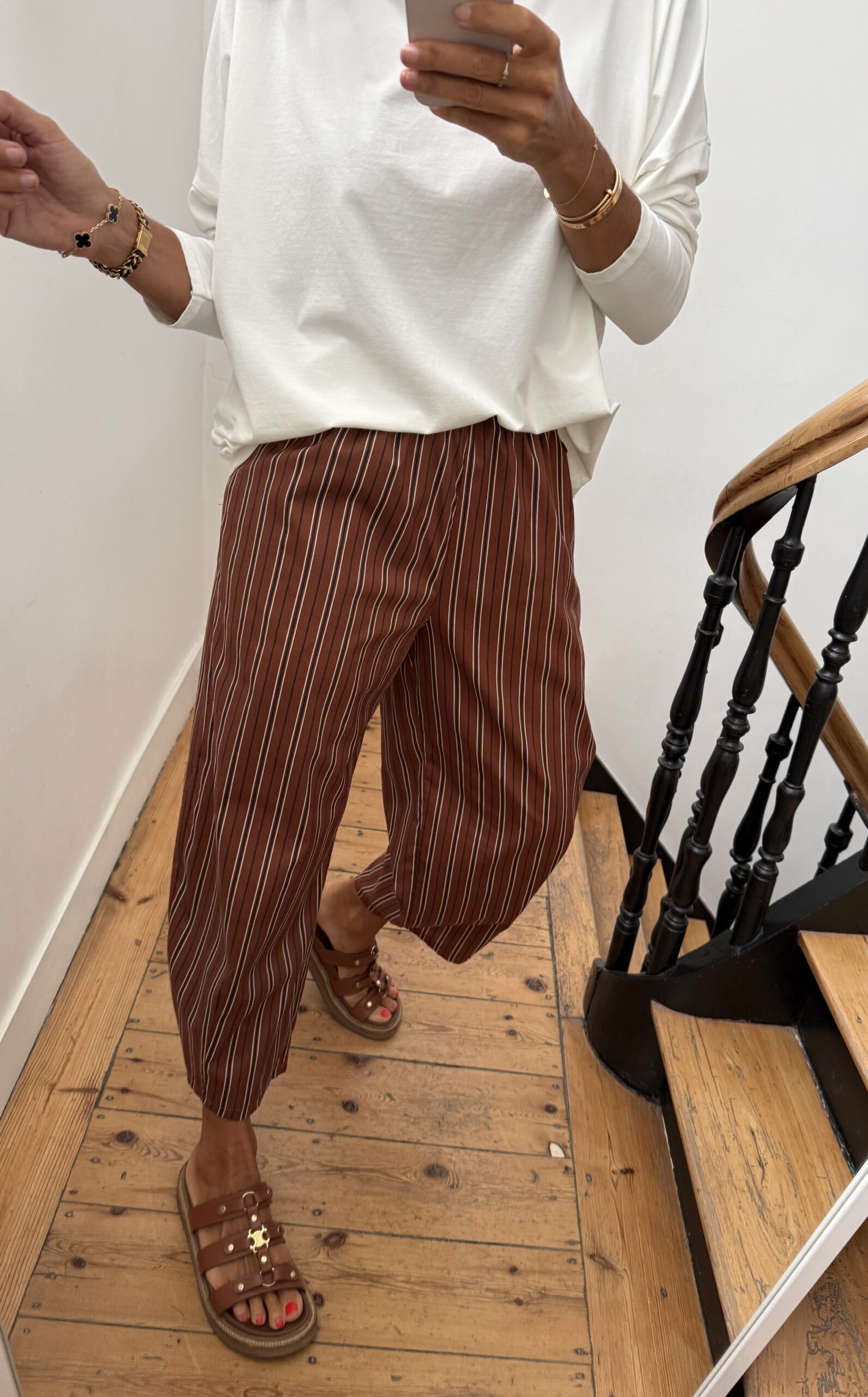 robe longue camel prune