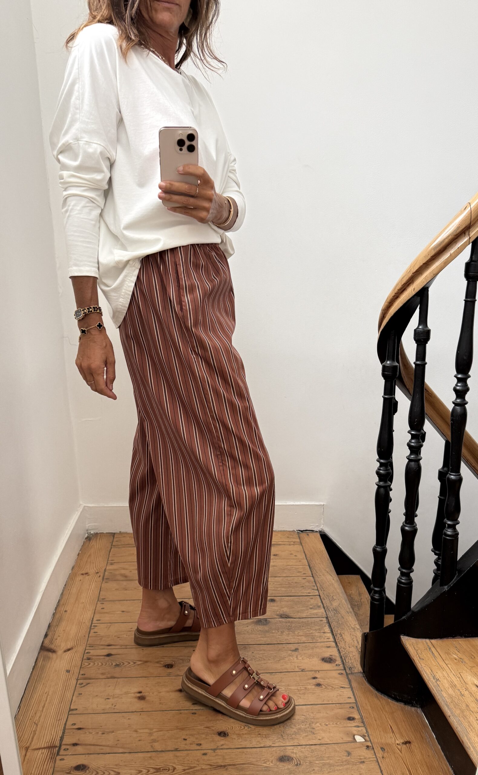 robe longue camel prune