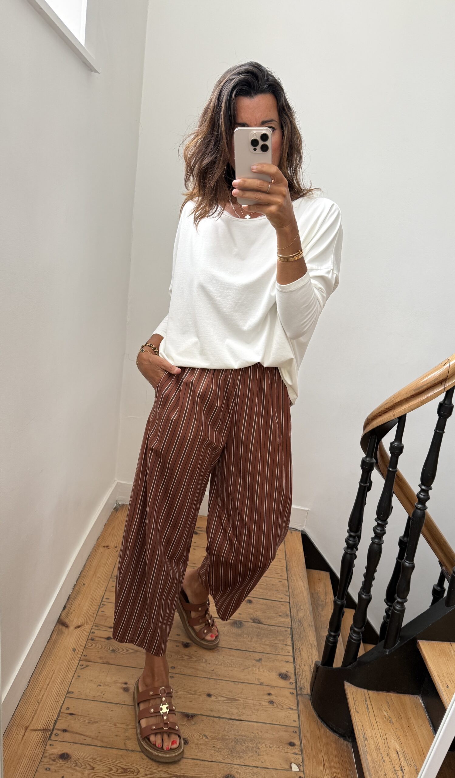 robe longue camel prune