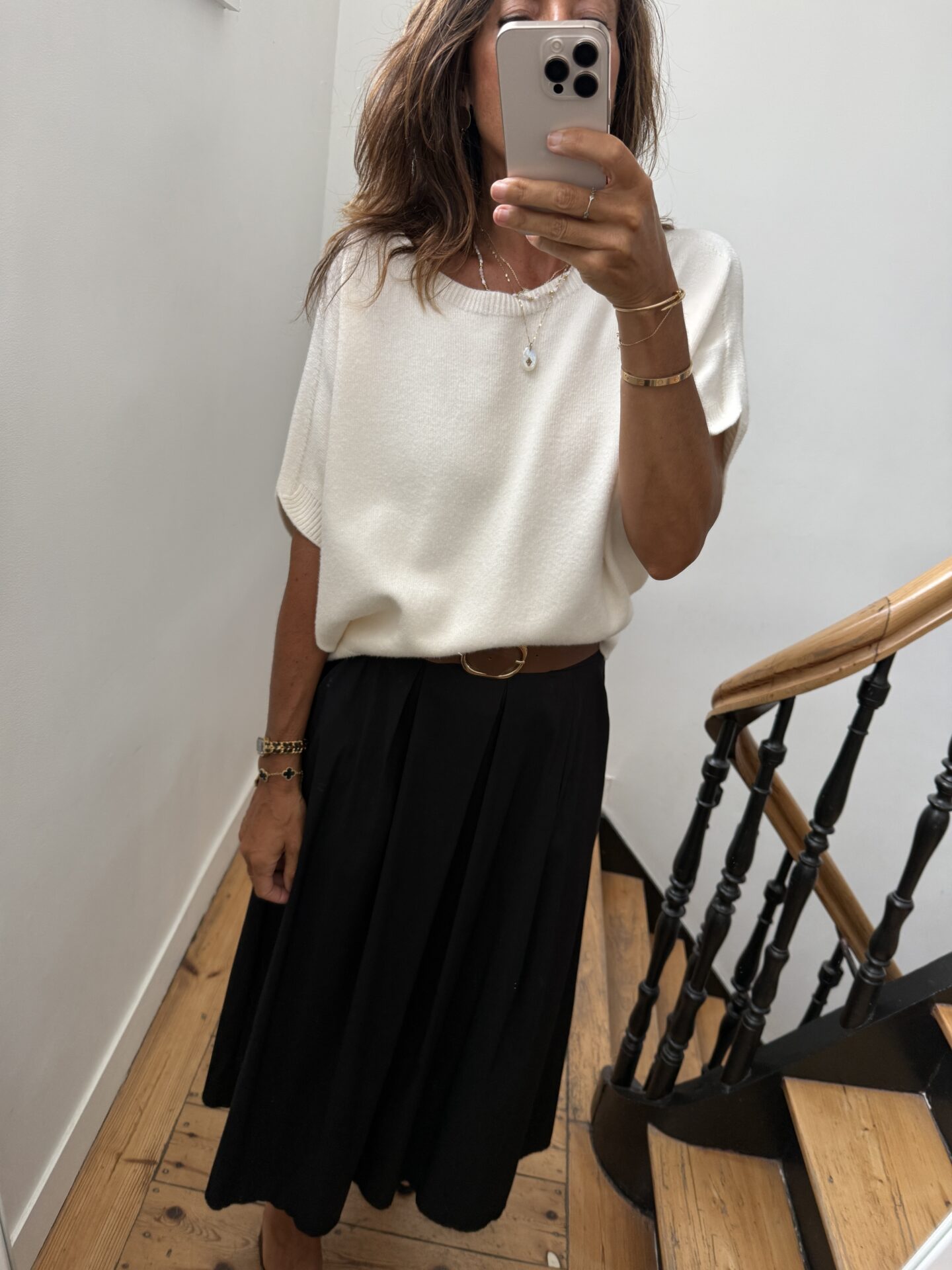 pull doux écru