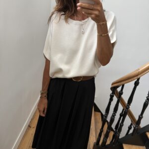 pull doux écru