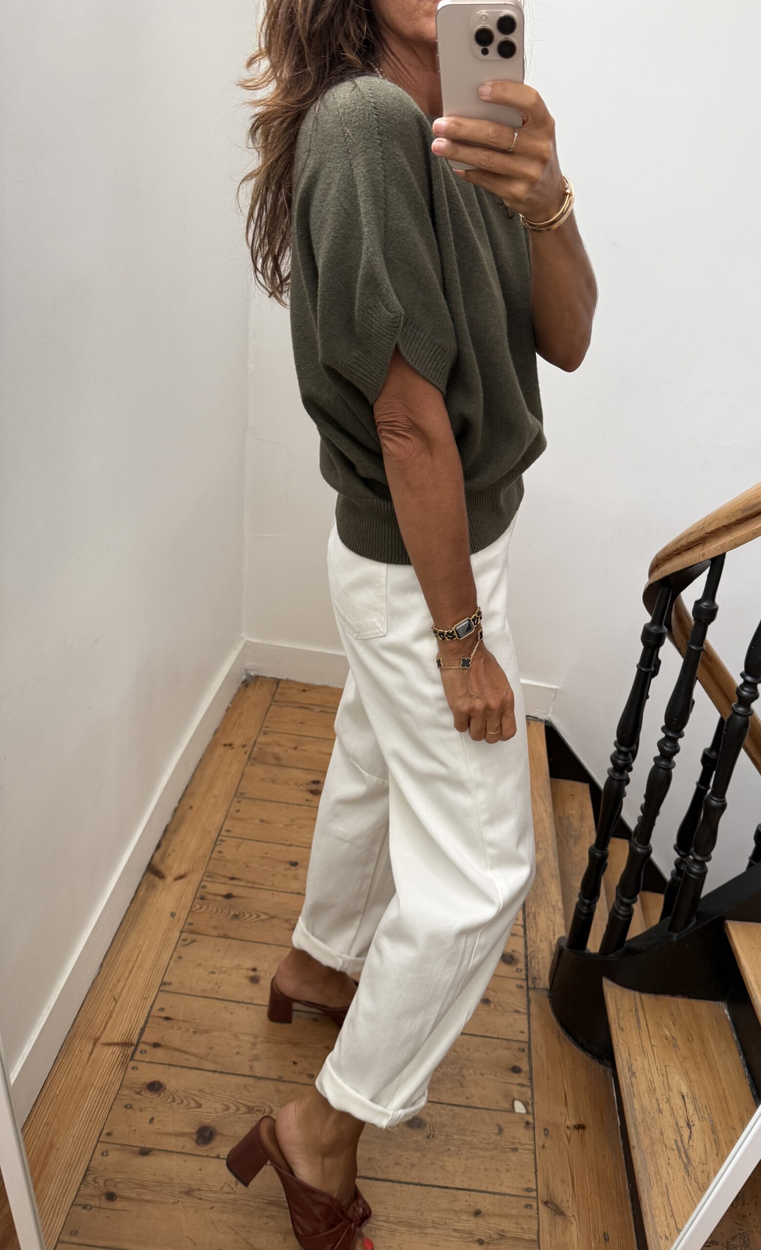 robe longue camel prune
