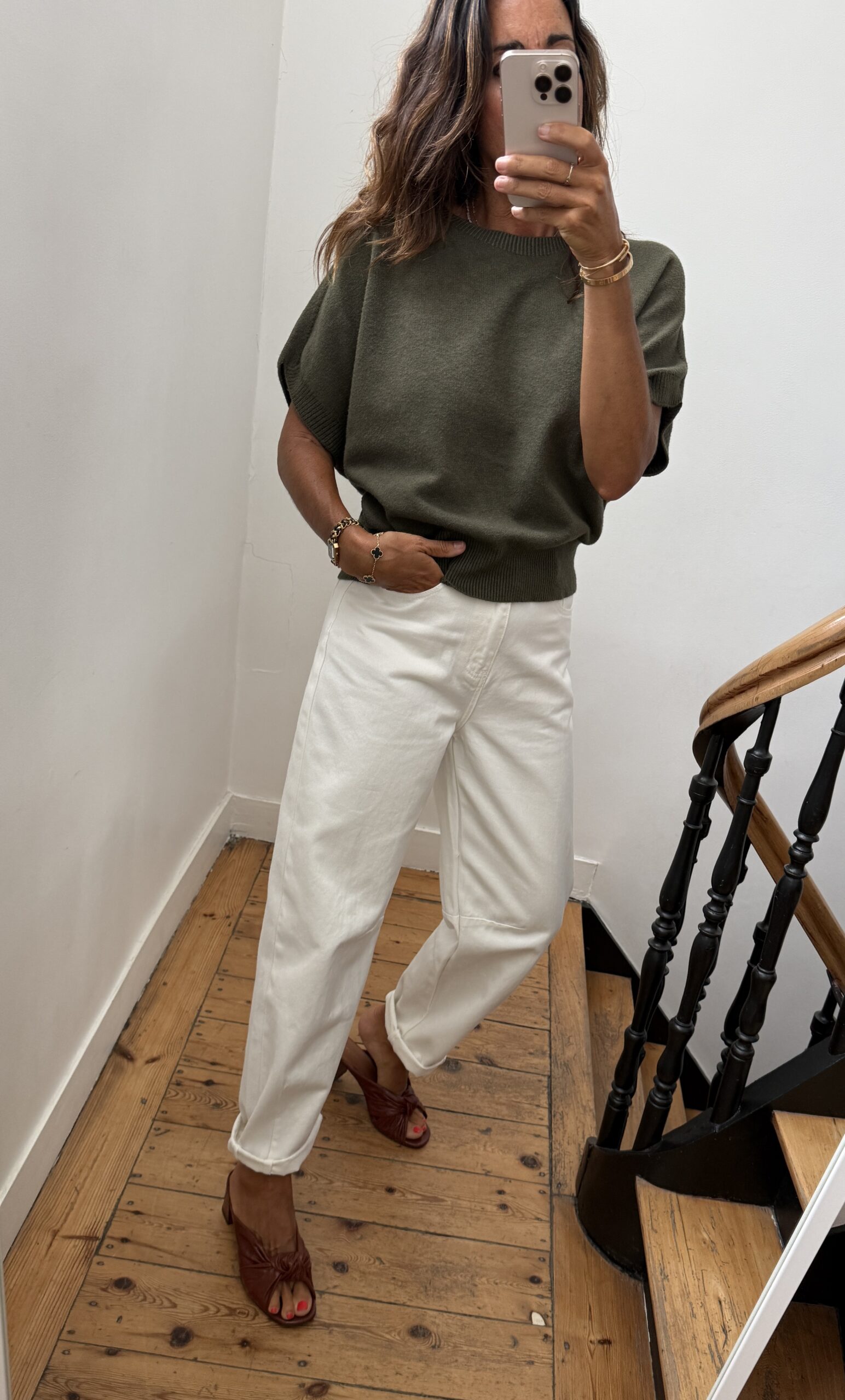 robe longue camel prune