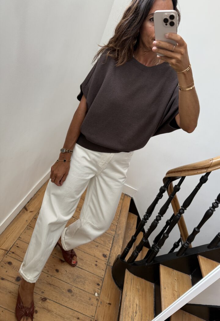 robe longue camel prune