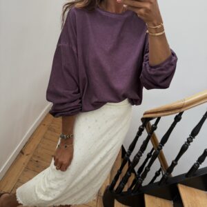 robe longue camel prune