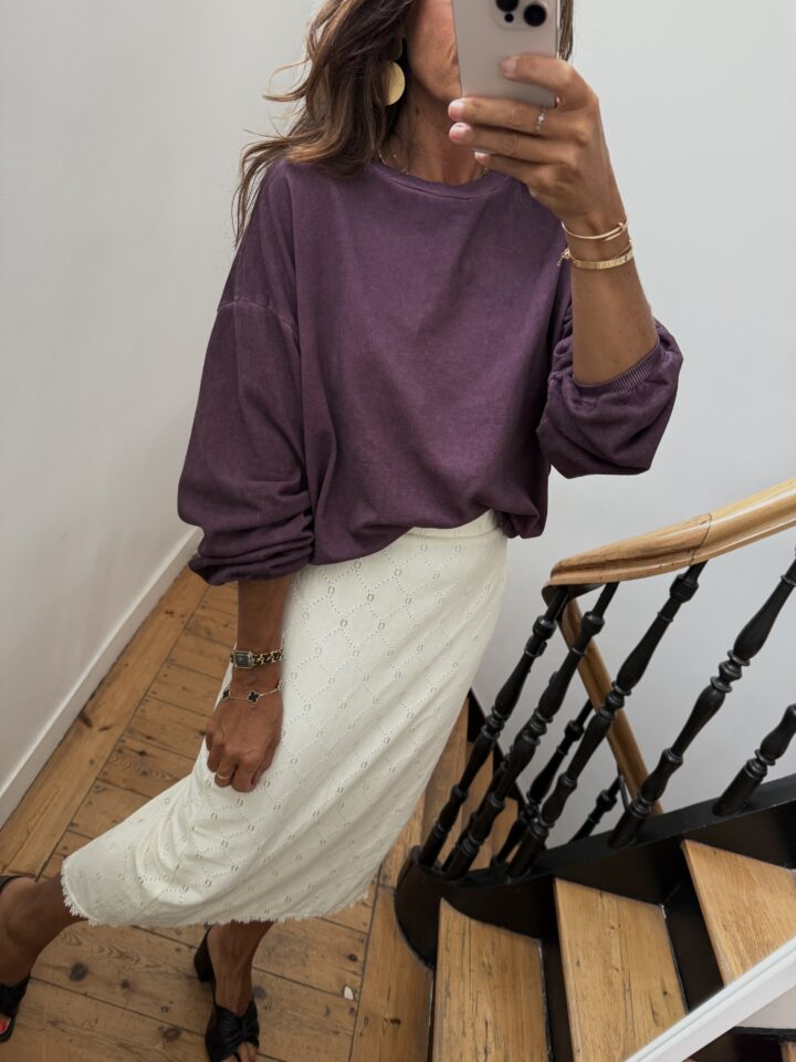robe longue camel prune