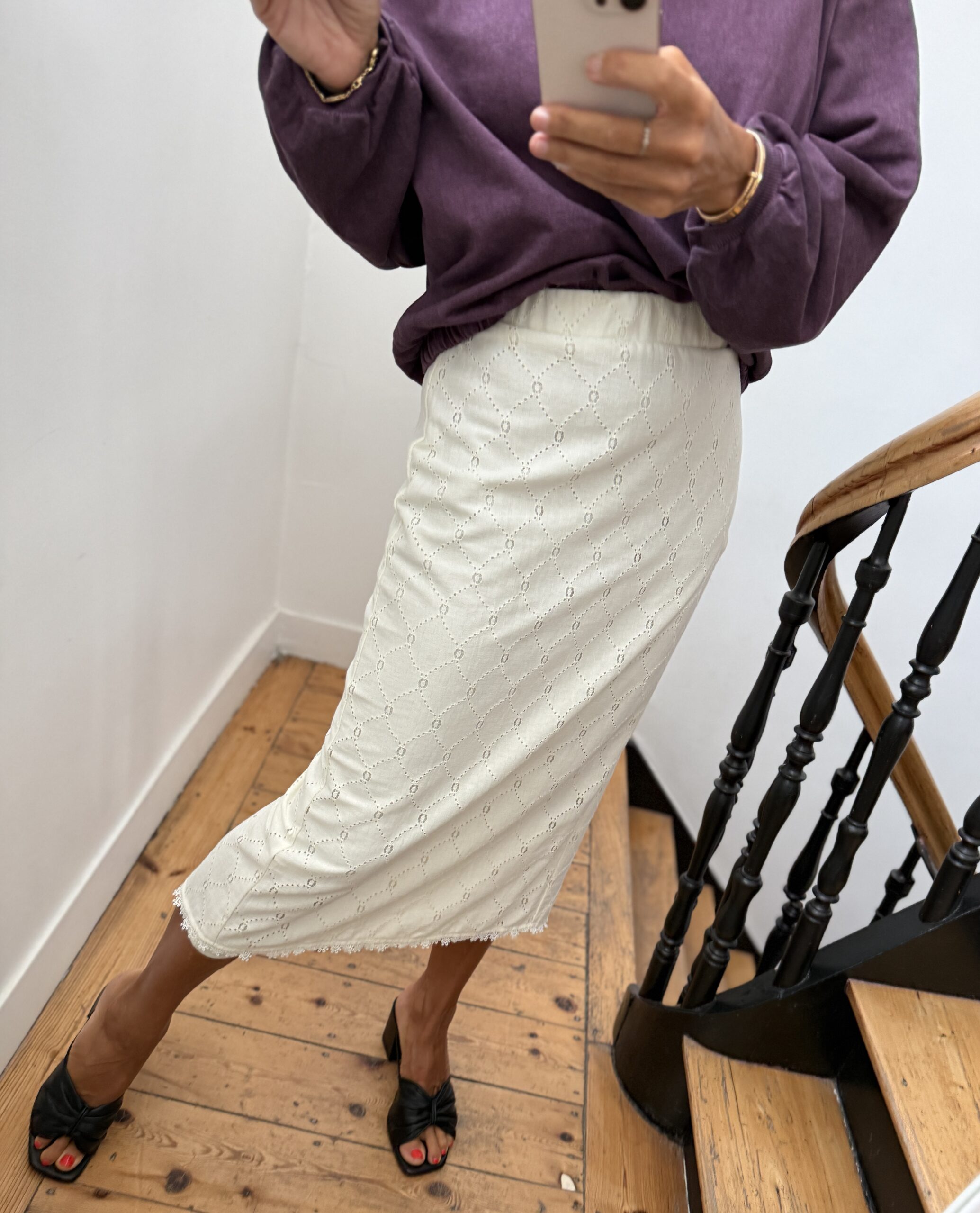 robe longue camel prune