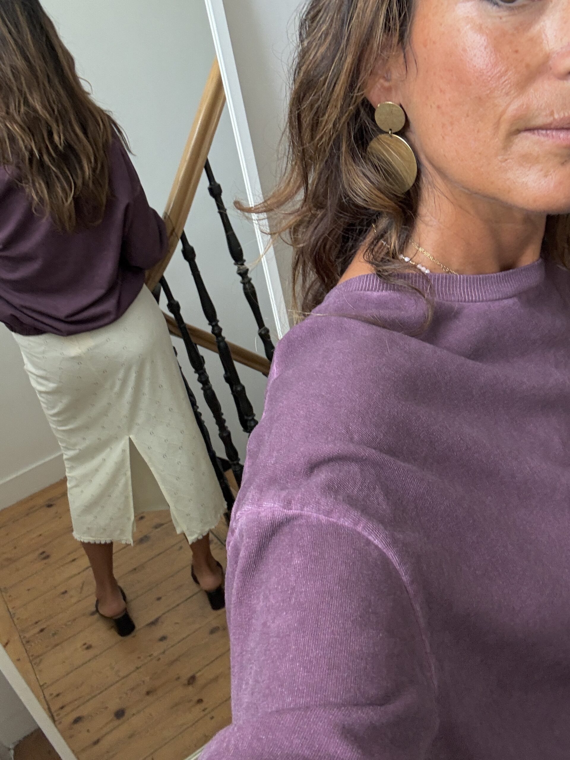 robe longue camel prune