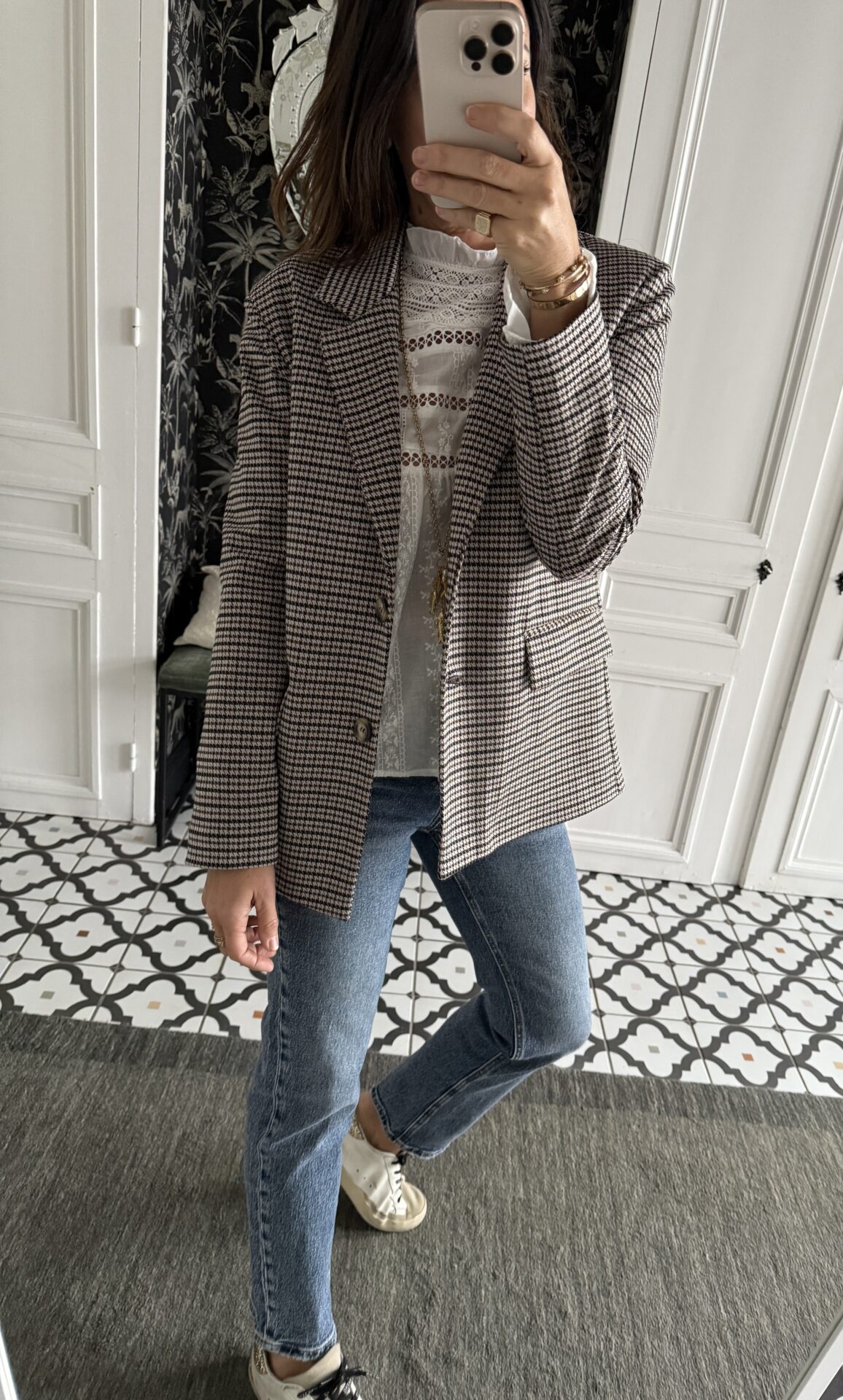 pull margot alpaga épaules froncées gris