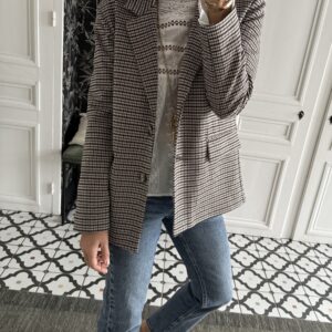 pull margot alpaga épaules froncées gris